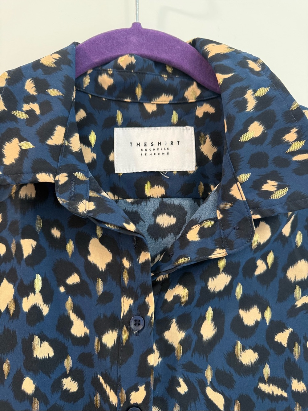 Leopard Button Down Top - Picture 2 of 3